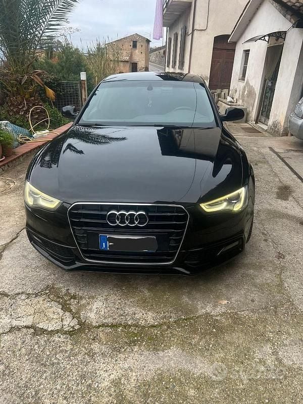 Usata Audi A5 S-Line 177 CV (130 kW) 2014 Nero Berlina