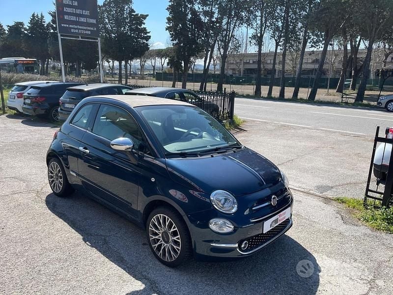Usata Fiat 500C Lounge 69 CV (50 kW) 2019 Blu Cabrio