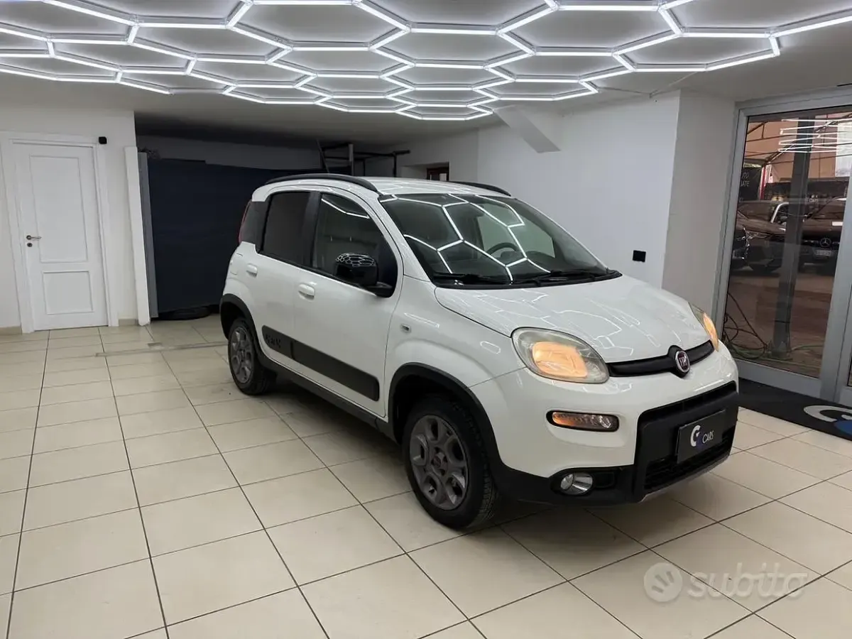 Usata Fiat Panda 4x4 S 75 CV (55 kW) 2013 Bianco Utilitaria