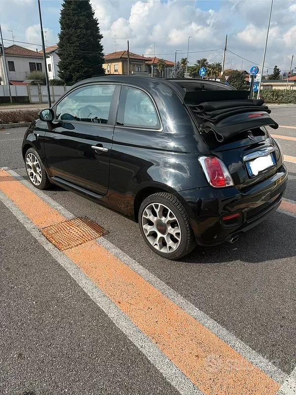 Usata Fiat 500C S 105 CV (77 kW) 2014 Nero Cabrio