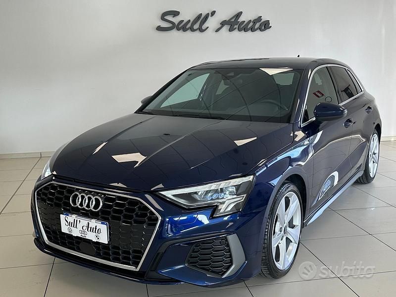 Blu Usata 2024 Audi A3 S-Line Tre volumi | 38.900 € (Molto cara) - Immagine 1/4