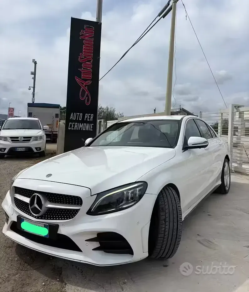 Usata Mercedes C220 Premium 194 CV (142 kW) 2020 Bianco Berlina