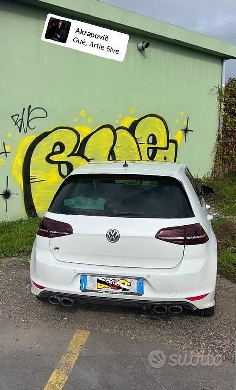 Usata VW Golf VII R 300 CV (220 kW) 2015 Bianco Berlina