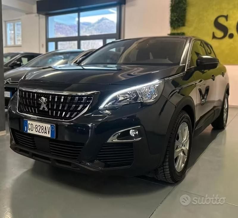 Usata Peugeot 3008 Business-Line 131 CV (96 kW) 2020 Blu/azzurro SUV