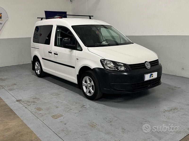Usata VW Caddy Comfortline 102 CV (75 kW) 2014 Bianco Monovolume