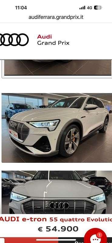 Bianco Usata 2022 Audi e-tron S-Line SUV | 34.900 € (Super prezzo) - Immagine 1/4
