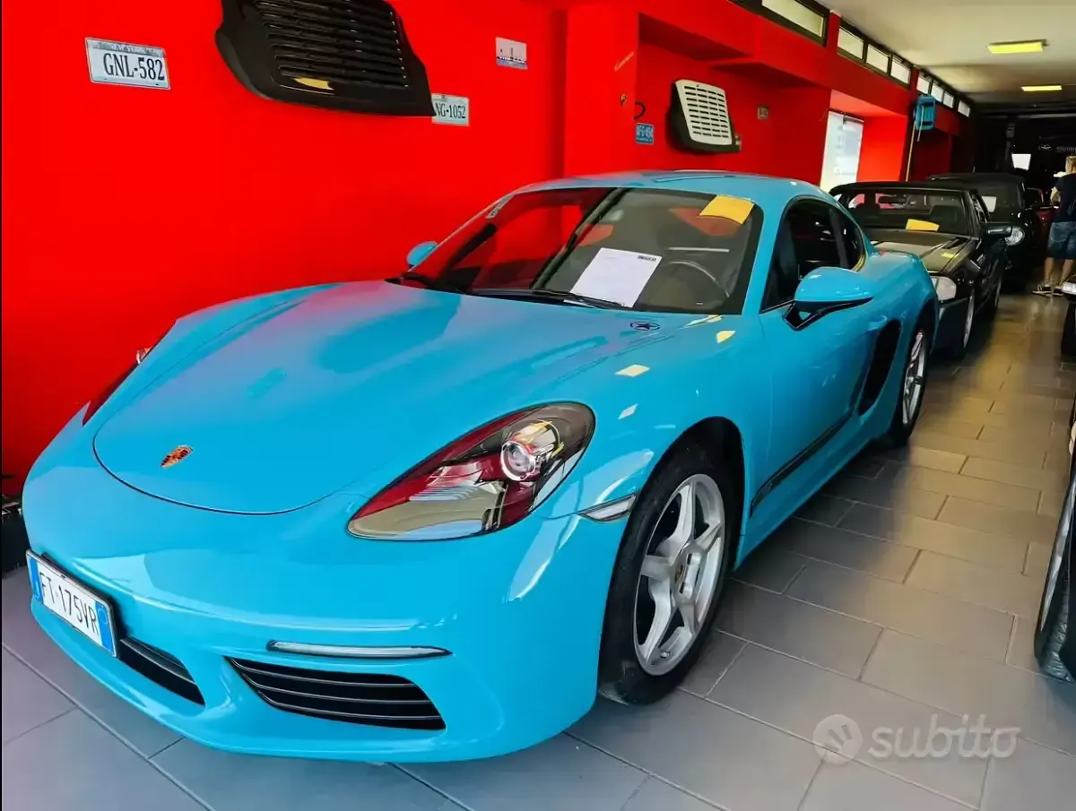 Usata Porsche 718 Cayman 299 CV (219 kW) 2019 Blu Coupé