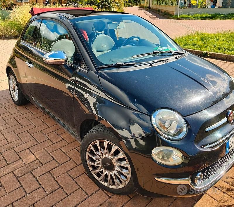 Usata Fiat 500C Lounge 2015 Nero Cabrio