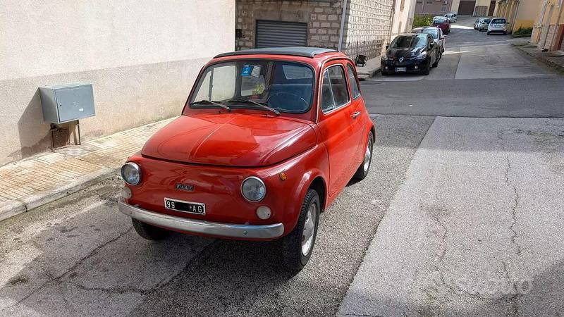 Usata Fiat 500 1970 Rosso Utilitaria