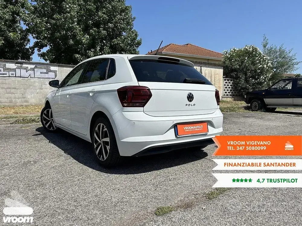 Usata VW Polo 110 CV (80 kW) 2021 Bianco Utilitaria