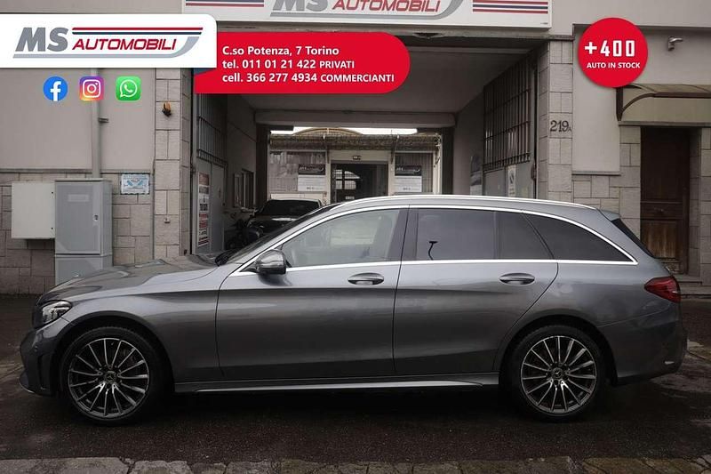 Usata Mercedes C220 Premium 194 CV (142 kW) 2021 Grigio scuro Station wagon