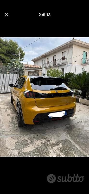 Usata Peugeot 208 GT-line 131 CV (96 kW) 2019 Giallo Utilitaria