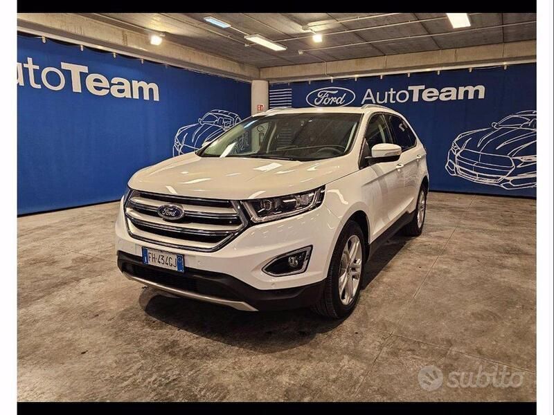 Bianco frozen Usata 2017 Ford Edge Titanium S SUV | 19.990 € (Buon prezzo) - Immagine 1/4