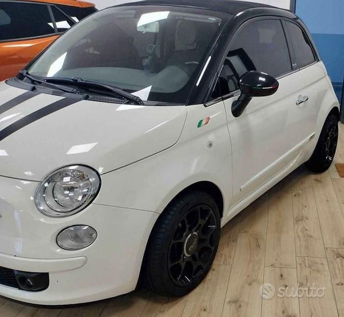 Usata Fiat 500 69 CV (50 kW) 2012 Bianco Cabrio
