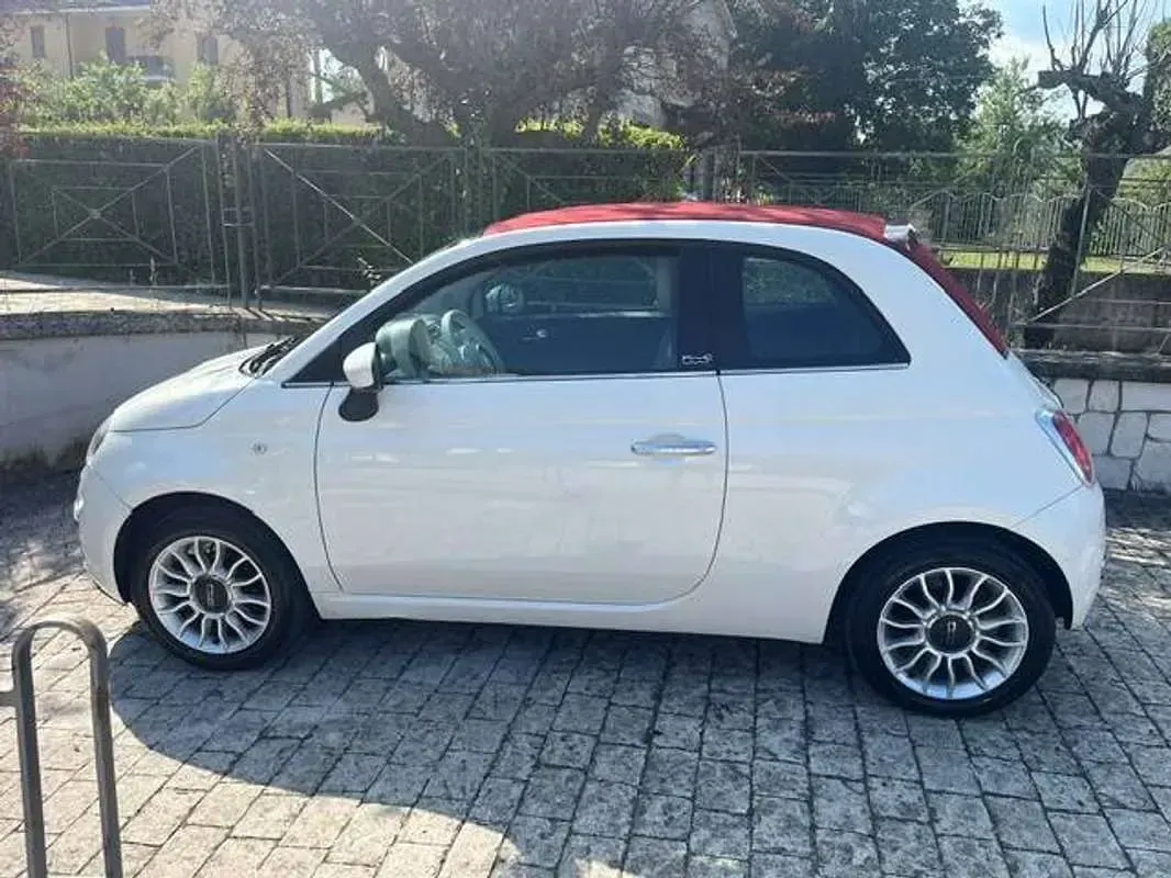 Usata Fiat 500C Lounge 69 CV (50 kW) 2013 Bianco Cabrio