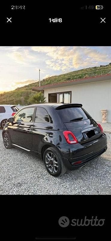 Usata Fiat 500S S 95 CV (69 kW) 2018 Nero Berlina