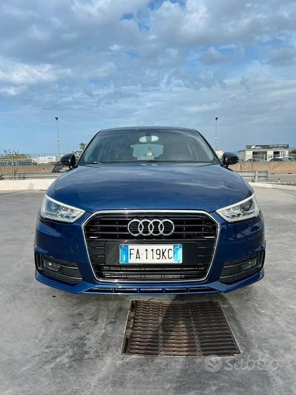 Usata Audi A1 S-Line 90 CV (66 kW) 2015 Blu Utilitaria