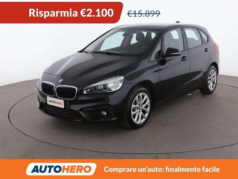 Usata BMW 218 Active Tourer Advantage 136 CV (100 kW) 2017 Nero Monovolume
