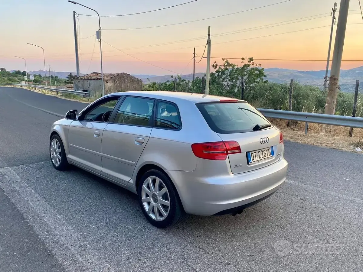 Usata Audi A3 Ambition 105 CV (77 kW) 2008 Grigio Utilitaria