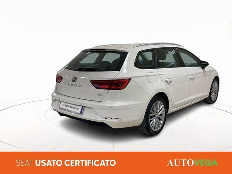 Usata Seat Leon ST Business 131 CV (96 kW) 2020 Bianco pastello Station wagon