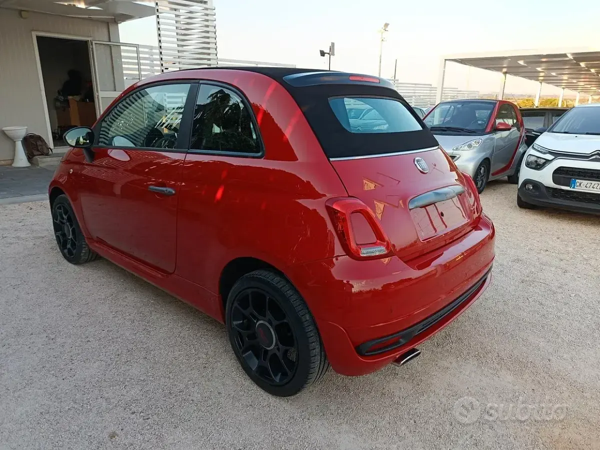 Usata Fiat 500C S 69 CV (50 kW) 2016 Rosso Cabrio