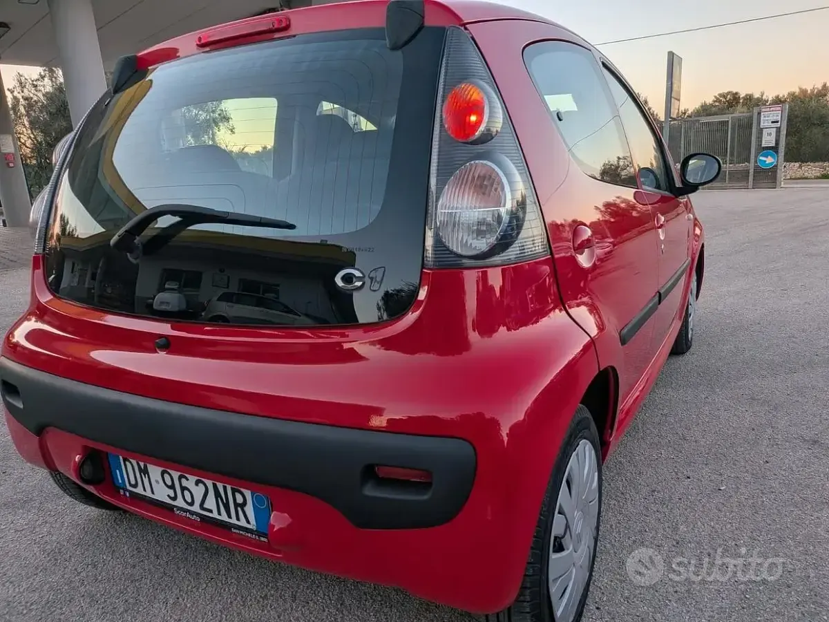 Usata Citroën C1 68 CV (50 kW) 2009 Rosso Utilitaria