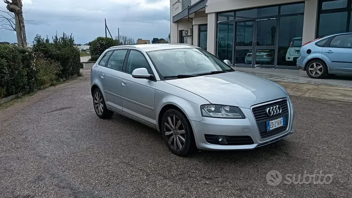 Usata Audi A3 Ambition 90 CV (66 kW) 2010 Grigio Utilitaria