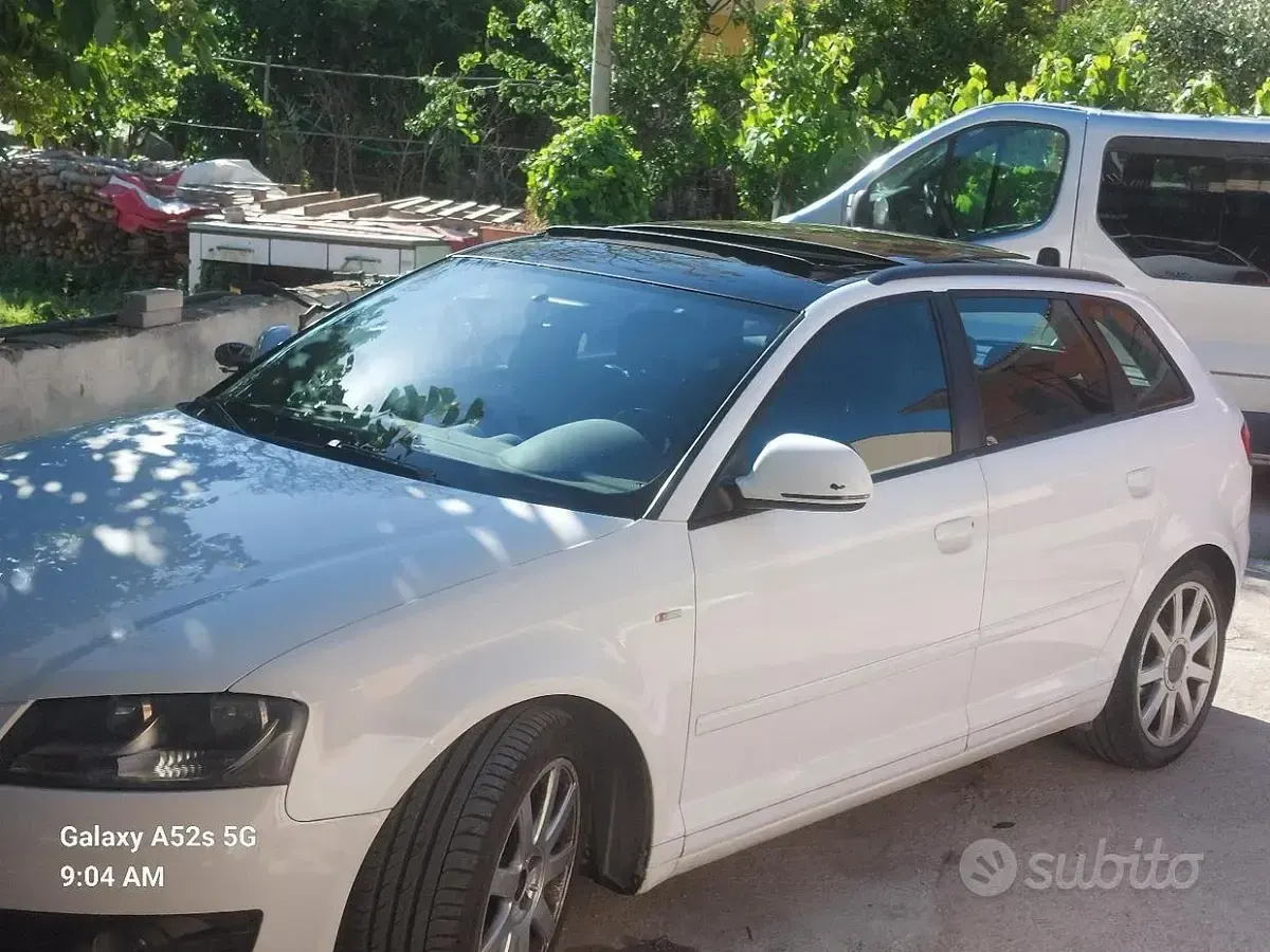 Usata Audi A3 Sportback S-Line 105 CV (77 kW) 2009 Bianco Utilitaria