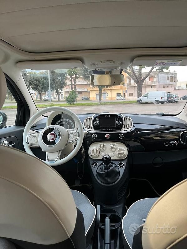 Usata Fiat 500C 2017 Nero Cabrio