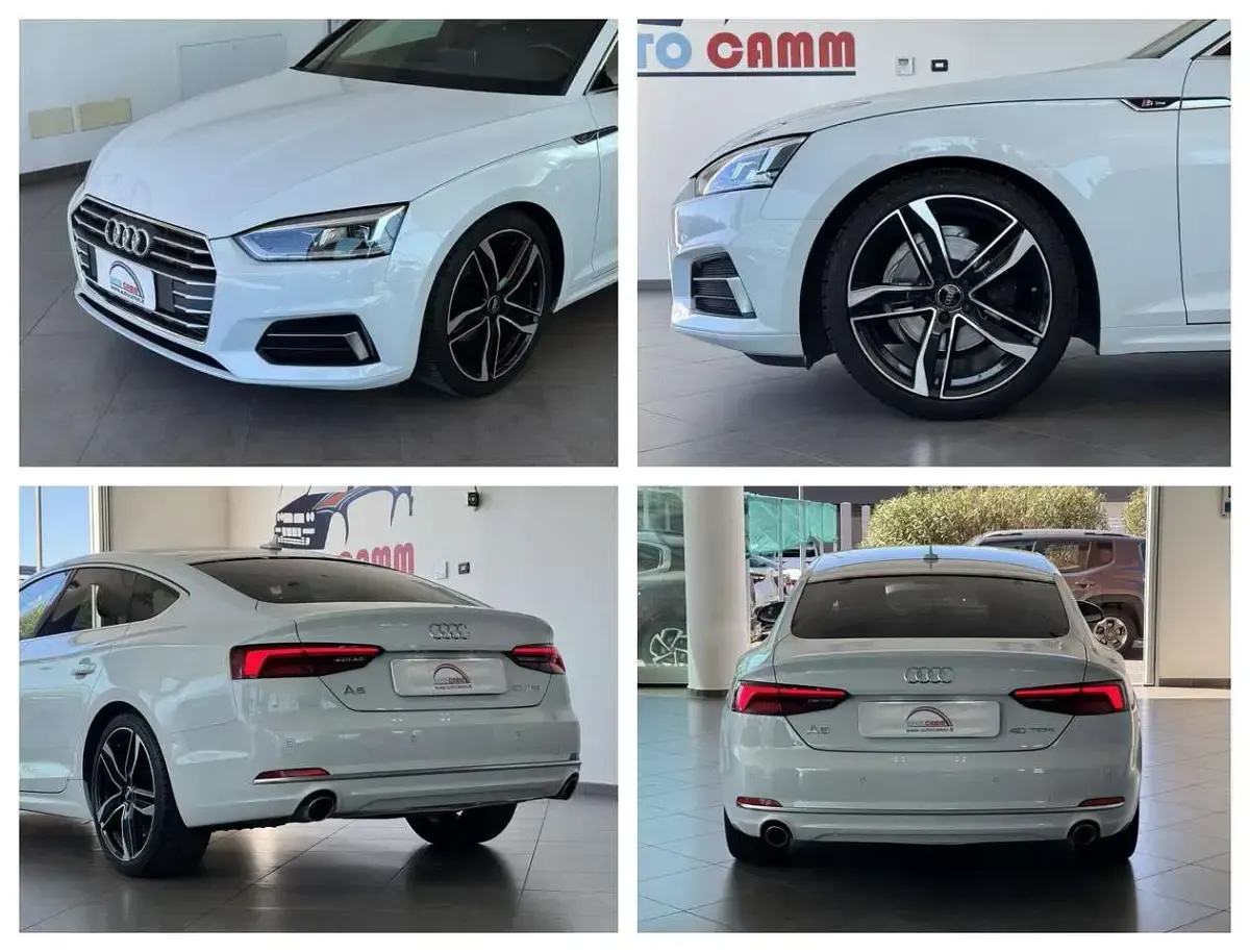 Usata Audi A5 Design 190 CV (139 kW) 2019 Bianco Coupé