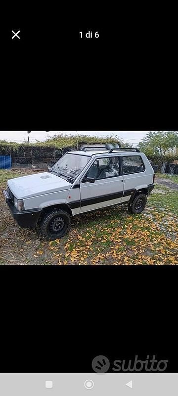 Usata Fiat Panda 4x4 1989 Bianco Utilitaria