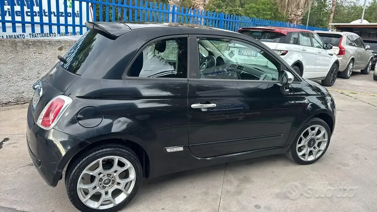 Usata Fiat 500 Sport 75 CV (55 kW) 2009 Nero Cabrio