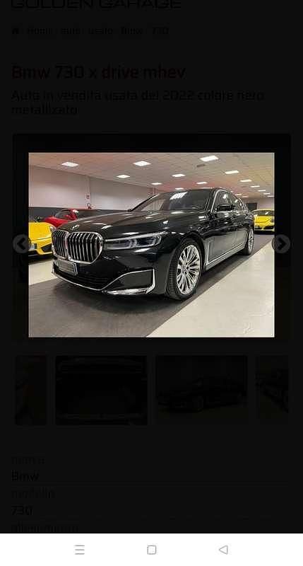 Usata BMW 730 286 CV (210 kW) 2022 Berlina