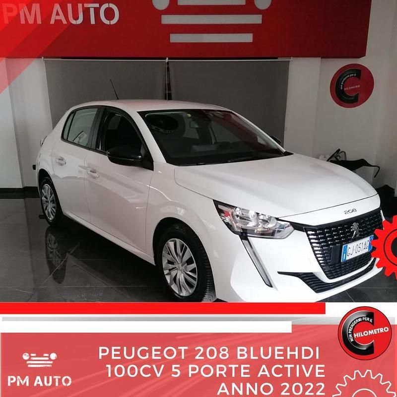 Usata Peugeot 208 Active 102 CV (75 kW) 2022 Bianco Utilitaria