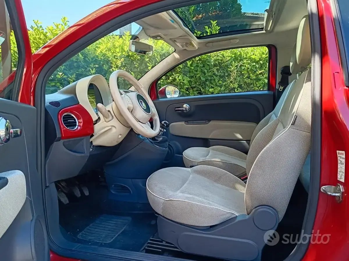 Usata Fiat 500 69 CV (50 kW) 2012 Rosso Utilitaria