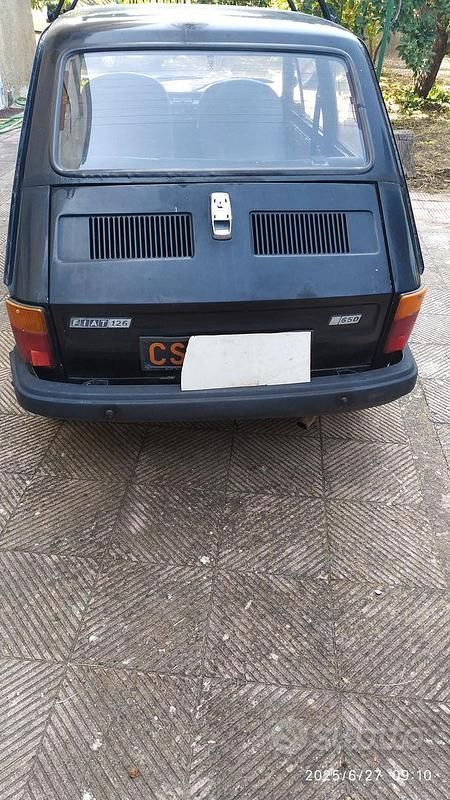 Usata Fiat 126 1981 Nero Utilitaria