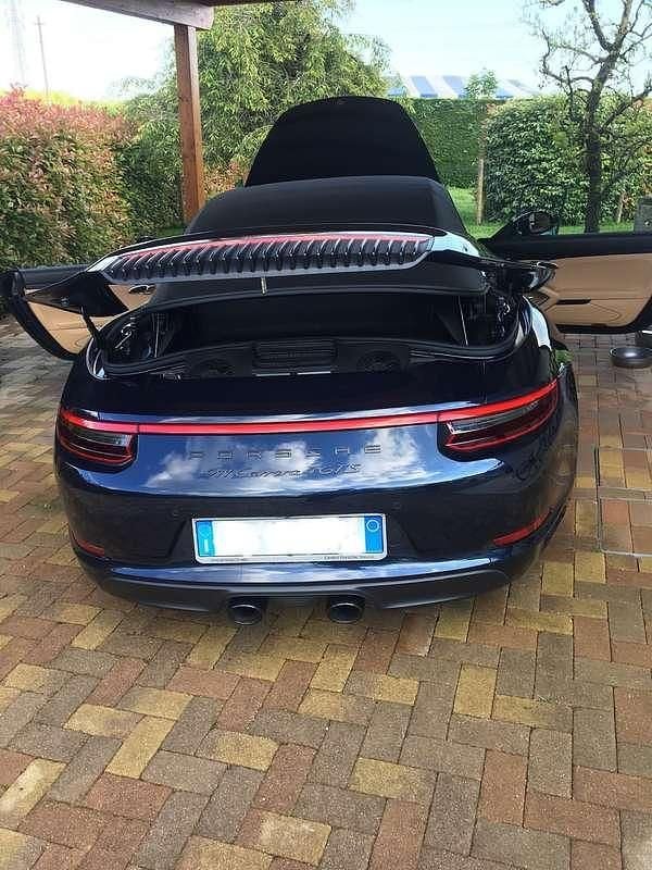 Usata Porsche 991 450 CV (330 kW) 2017 Blu/azzurro Cabrio