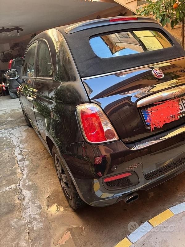 Usata Fiat 500C 2013 Nero Cabrio