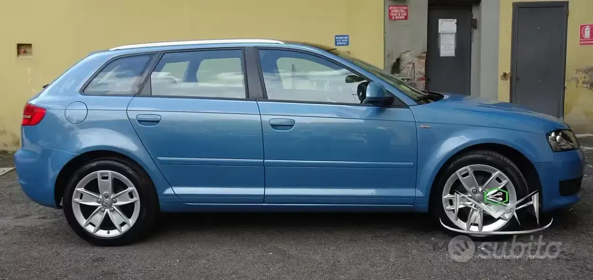 Usata Audi A3 S-Line 125 CV (91 kW) 2009 Blu Utilitaria