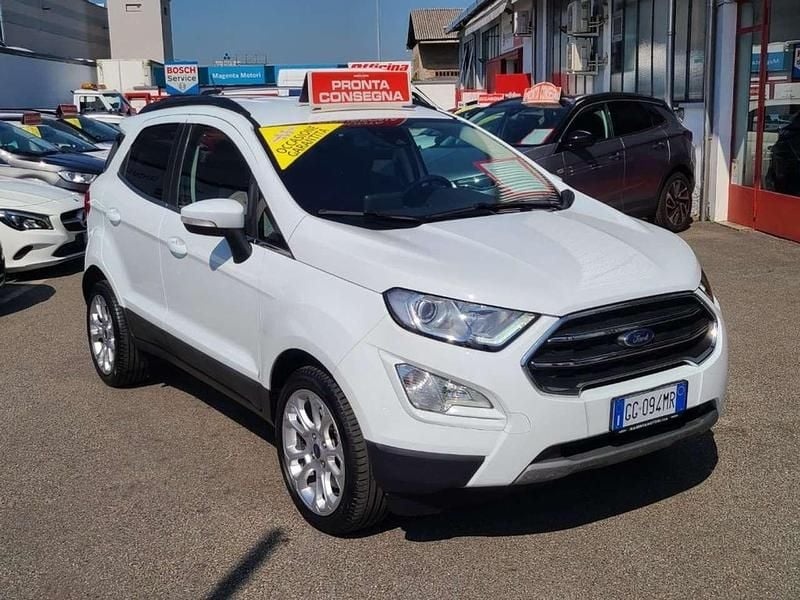Bianco Usata 2021 Ford Ecosport Titanium SUV | 13.500 € (Ottimo prezzo) - Immagine 1/4
