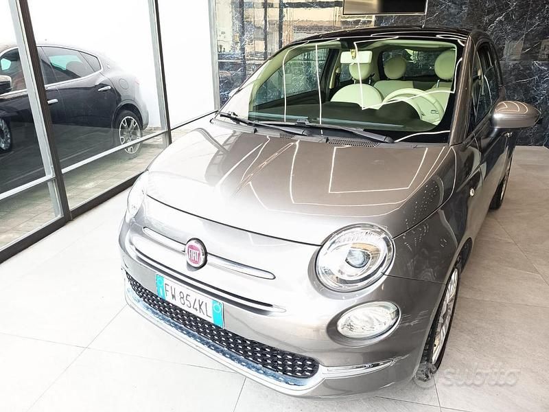 Usata Fiat 500 Lounge 69 CV (50 kW) 2019 Grigio scuro Utilitaria
