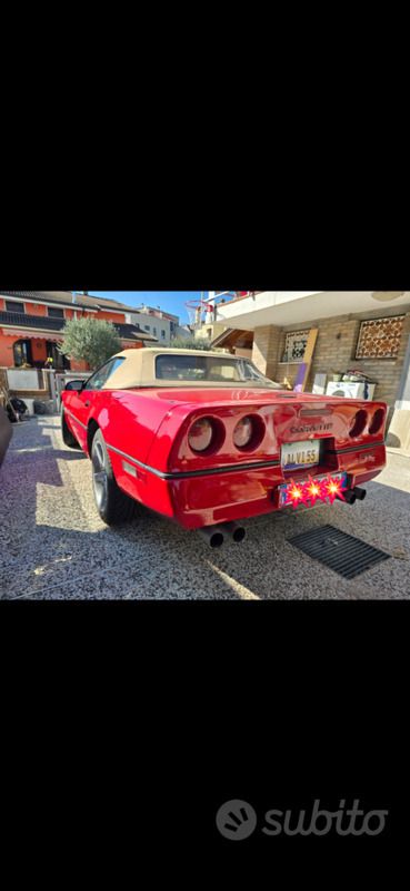 Usata Corvette C4 245 CV (180 kW) 1989 Rosso Cabrio