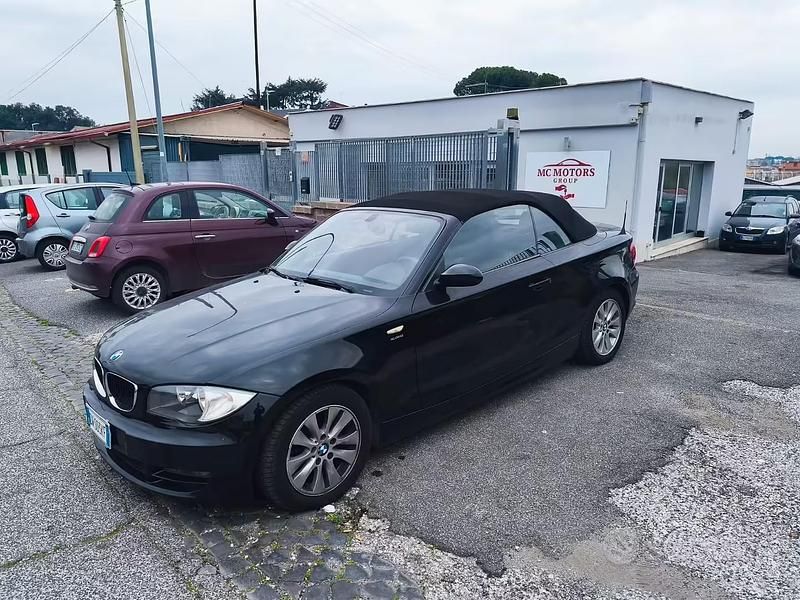 Usata BMW 118 Cabriolet 143 CV (105 kW) 2009 Nero Cabrio