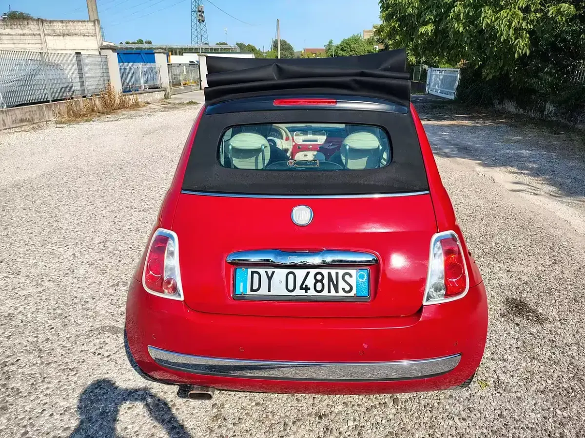 Usata Fiat 500C Rock 69 CV (50 kW) 2009 Rosso Cabrio