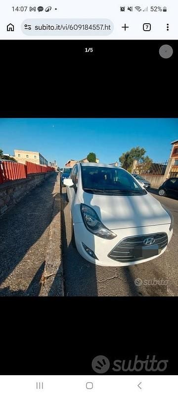 Usata Hyundai ix20 90 CV (66 kW) 2018 Bianco Utilitaria