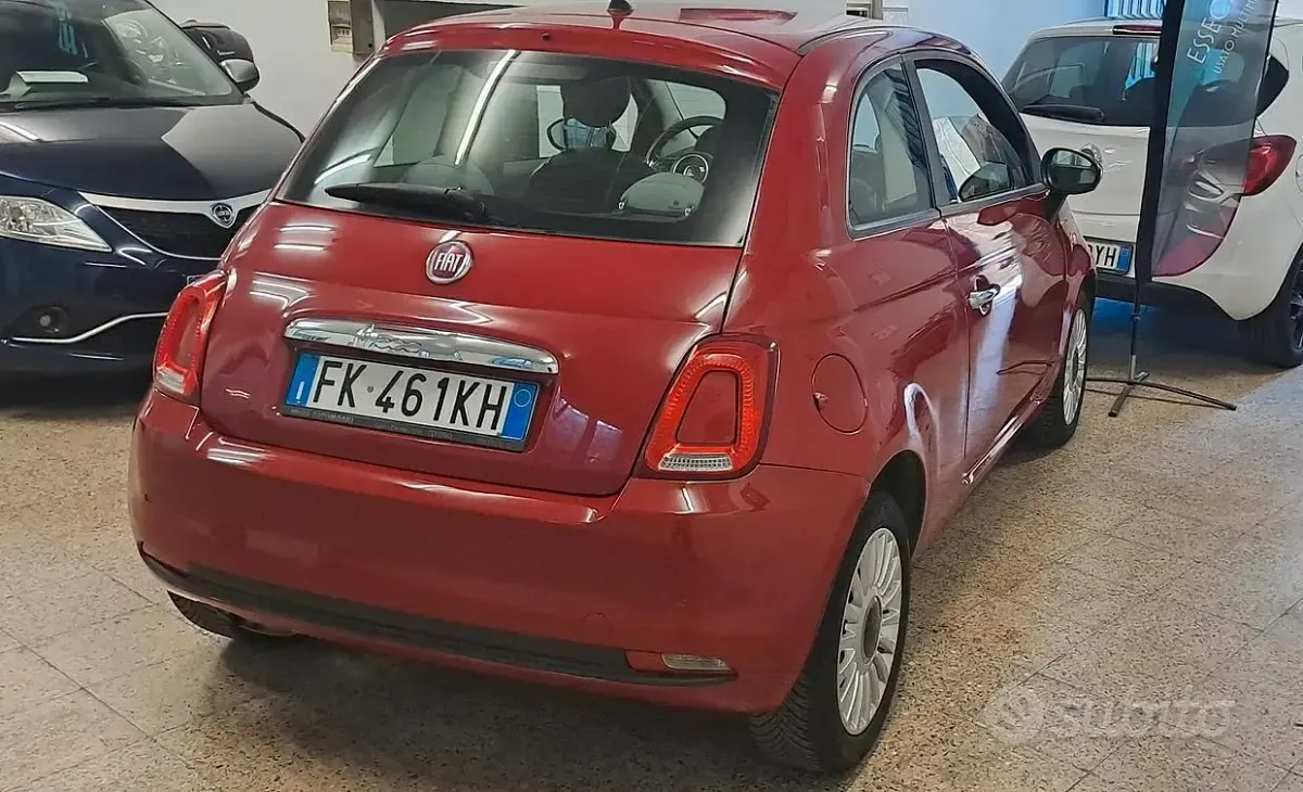 Usata Fiat 500 Lounge 69 CV (50 kW) 2017 Rosso Berlina