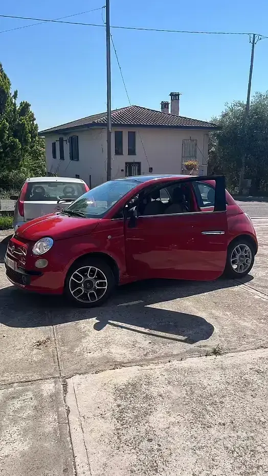 Usata Fiat 500 75 CV (55 kW) 2018 Rosso Berlina