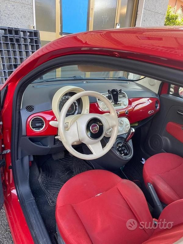 Usata Fiat 500 69 CV (50 kW) 2010 Rosso Berlina