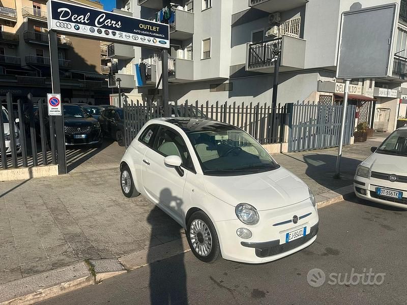 Usata Fiat 500 95 CV (69 kW) 2011 Bianco Berlina