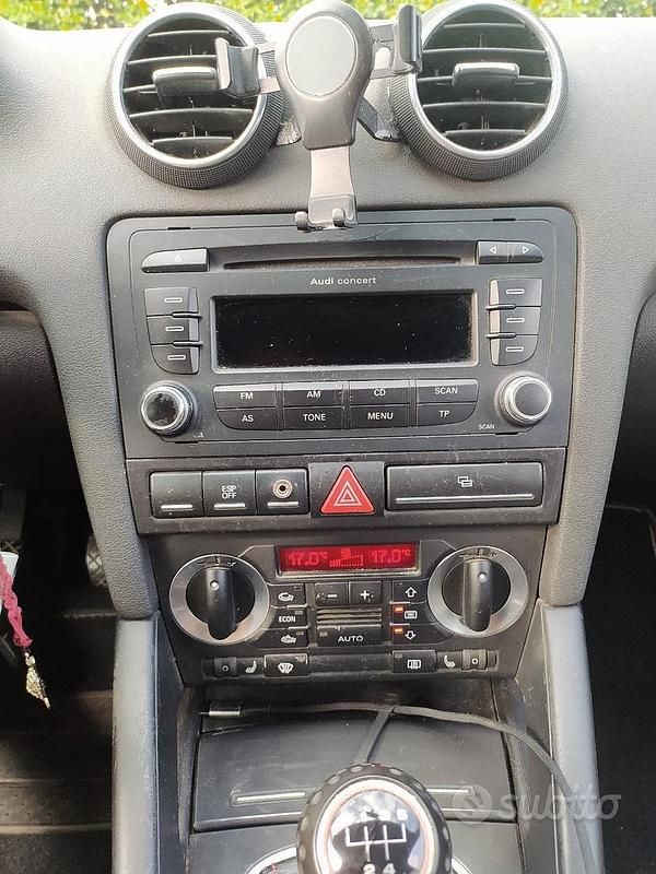 Usata Audi A3 105 CV (77 kW) 2007 Nero Utilitaria